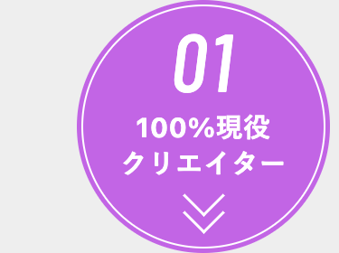 01
100%現役
クリエイター